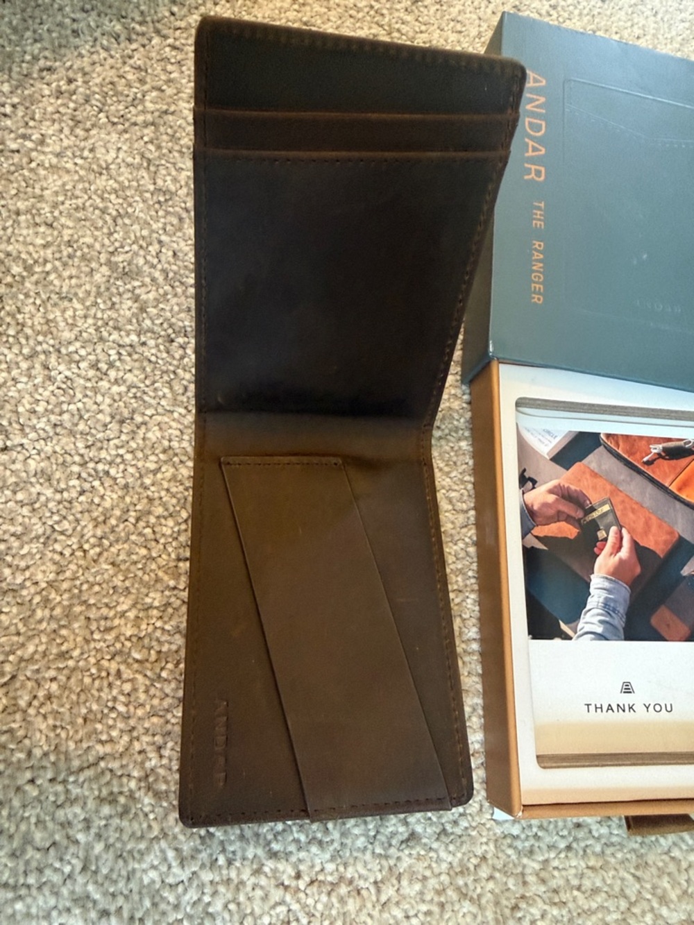 ANDAR The Ranger Slim Card Wallet - Black - Picture 3 of 4